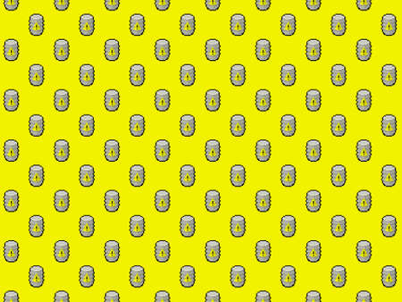 Pixel barrel containing dangerous goods background - seamless patternの写真素材