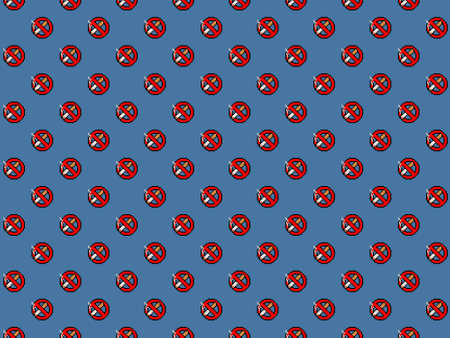 Pixel 8 bit gaming no smoking background - seamless high res patternの写真素材