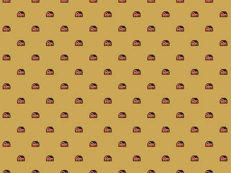 Pixel red barn background - high resolution seamless patternの写真素材