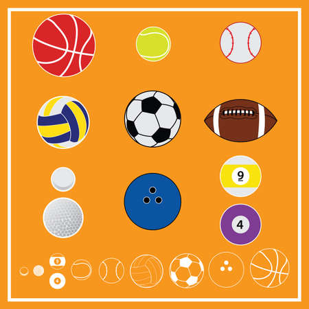 Ball Sport Vector and Iconのイラスト素材