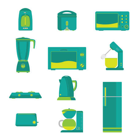 Electric Home Kitchen appliance Vectorのイラスト素材