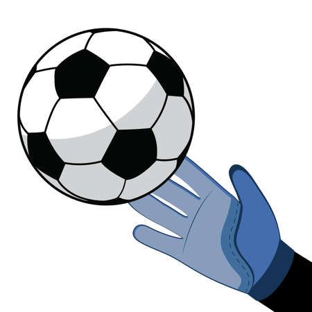 Football and Soccer Shooting for Goalのイラスト素材