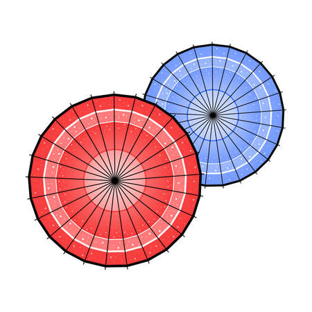 Asian Umbrella Vectorのイラスト素材