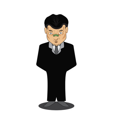 Man In Suit Cartoonのイラスト素材