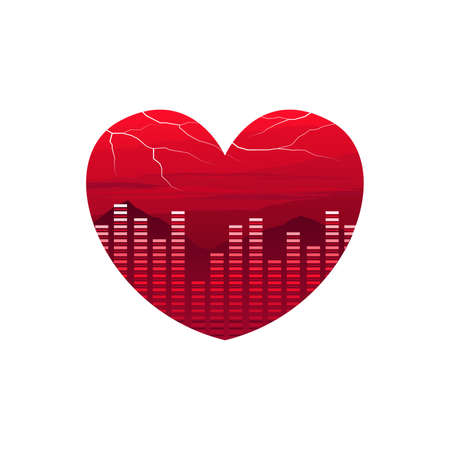 Heartbeat Valentine Dayのイラスト素材