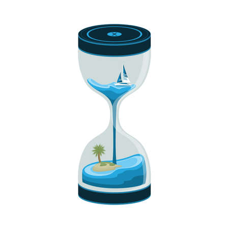 Sea Sandclock and Hourglassのイラスト素材