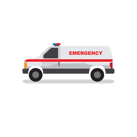Emergency Van and Car Ambulance Vector for App and Websiteのイラスト素材