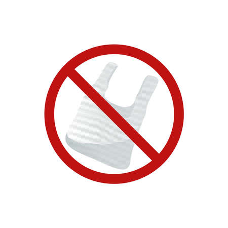 No Plastic Bag Free day Campaign Vectorのイラスト素材