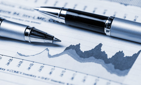 Financial accounting graphs and charts analysis