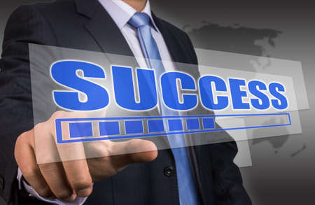 process bar loading:success conceptの写真素材