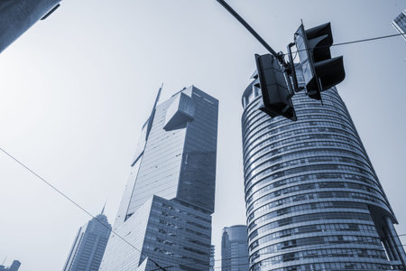 modern buildings, shanghai, china