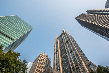 modern office skyscraper -Shanghai,Chinaの写真素材