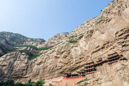 Hanging temple in Shanxi province,Chinaの写真素材