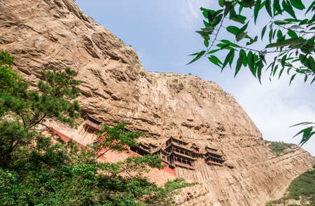 Hanging temple in Shanxi province,Chinaの写真素材