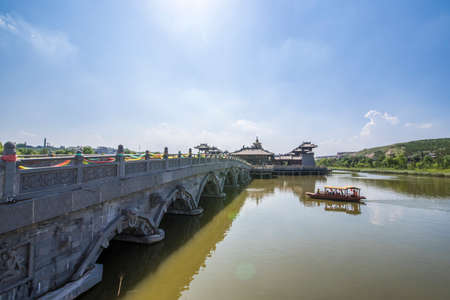 The Yungang Cave Monastery of Datong in Chinaの写真素材