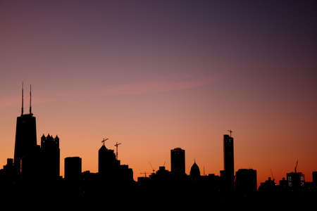 Sunrise Chicagoの写真素材