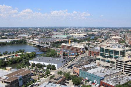 City of Chicago, Illinois, summer day