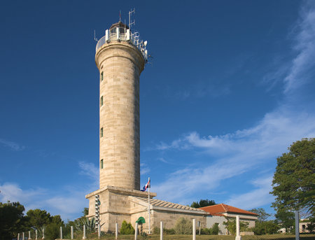 Lighthouse at the Adriatic Sea, Croatiaの写真素材