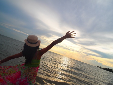 Touch d Sun!の写真素材