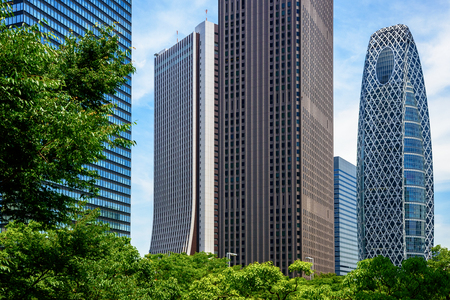Tokyo. Shinjuku. Skyscraper groups.の写真素材
