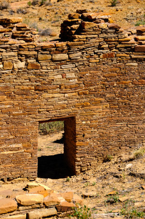 Great house,  Chetro Ketl, at Chaco Canyon.
