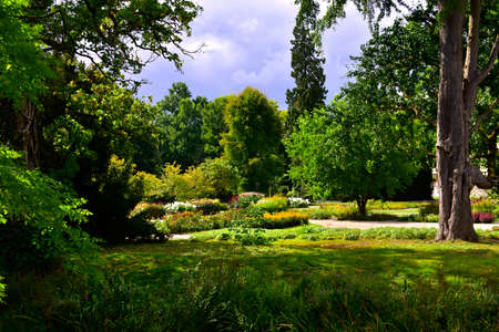 The beautiful grounds at Castle Dyck in Germany.のeditorial素材