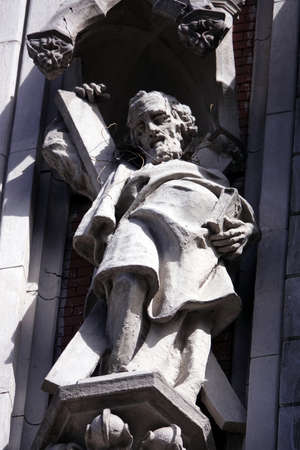 Kiev, Ukraine March 13, 2020: Church of St. Nicholas in the city of Kiev, which is under restorationのeditorial素材