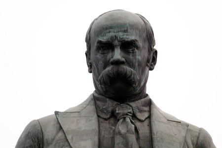 Kiev, Ukraine March 13, 2020: Monument to the writer, poet, artist and sage of the Ukrainian people...