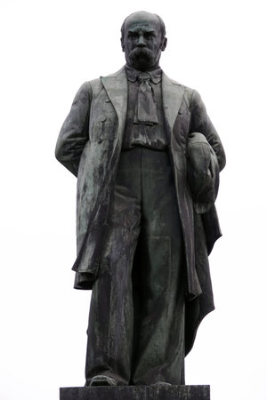 Kiev, Ukraine March 13, 2020: Monument to the writer, poet, artist and sage of the Ukrainian people...
