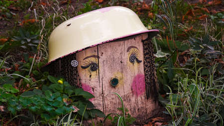 The stump in my garden turned into a fairytale heroのeditorial素材