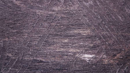 Kiev, Ukraine, October 17, 2018: Workers in the mud of a construction site at the stage of excavation; construction of a supermarket AUCHANのeditorial素材