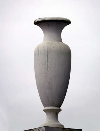 Kiev, Ukraine January 31, 2020: Vase against the sky, a monument of tsarism in Kievのeditorial素材