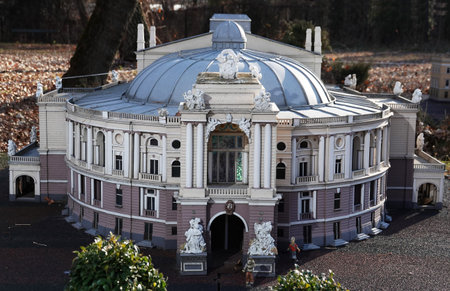 Kyiv, Ukraine November 11, 2021: Opera and ballet theater in the city of Odessa - miniature museum...
