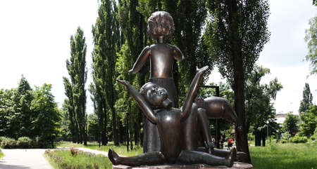 Kiev, Ukraine May 15, 2021: Memorial Babi Yar site of the Nazi mass executions of the civilian population of Roma, Jews and Soviet prisoners of war during World War IIのeditorial素材