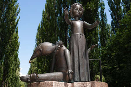 Kiev, Ukraine May 15, 2021: Memorial Babi Yar site of the Nazi mass executions of the civilian population of Roma, Jews and Soviet prisoners of war during World War IIのeditorial素材