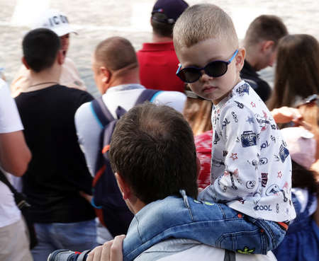 Kyiv, Ukraine August 24, 2021: People at the celebration of 30 years of independence of Ukraine in the city of Kyivのeditorial素材