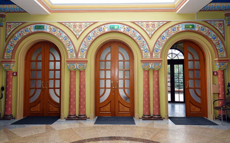 Kiev, Ukraine September 2, 2021: Kiev Puppet Theater interior indoorsのeditorial素材