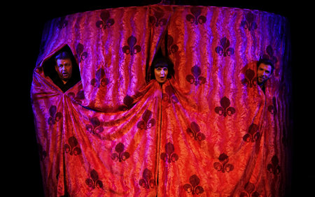 Kyiv, Ukraine September 1, 2023: Artists of the Kyiv State Puppet Theater who control puppets in performancesのeditorial素材