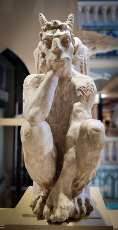 Kyiv, Ukraine February 16, 2025: Statue of "Chimera" in the store "Dream Town" in the city of Kyivの写真素材