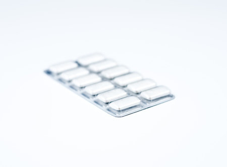Nicotine gum.の写真素材