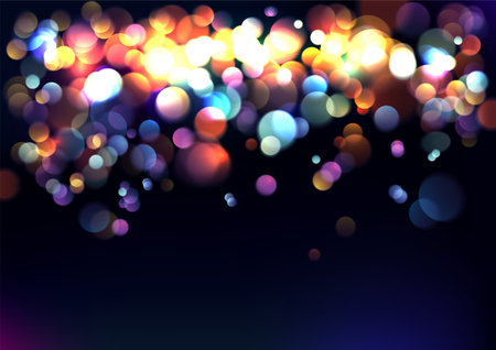 Blurred lights background. Vector Illustration. のイラスト素材