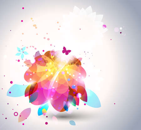 Abstract flower background.のイラスト素材