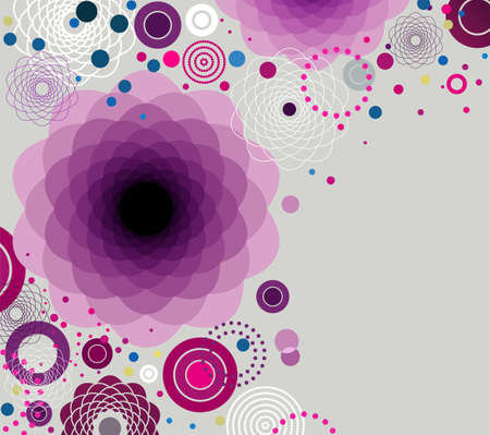 Abstract Floral Vintage Background  のイラスト素材