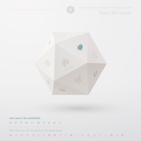 Geometric minimal web template のイラスト素材
