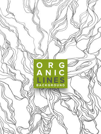 Organic Lines Background, Abstract Illustrationのイラスト素材