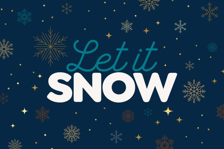 Holiday background, banner, frame, header, background or greeting card design with snowflakes over...