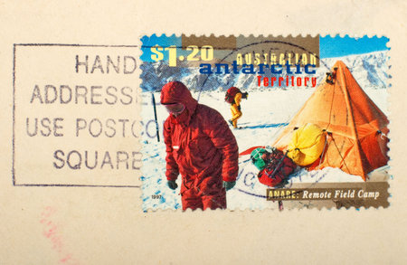 Australian antarctic stampの写真素材