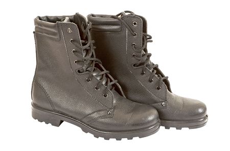 Black Army bootsの写真素材