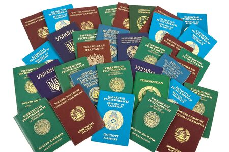 Passports backgroundの写真素材