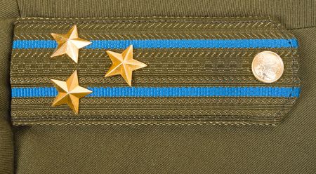 Shoulder strap colonel of the Russian Airborne Troopsの写真素材